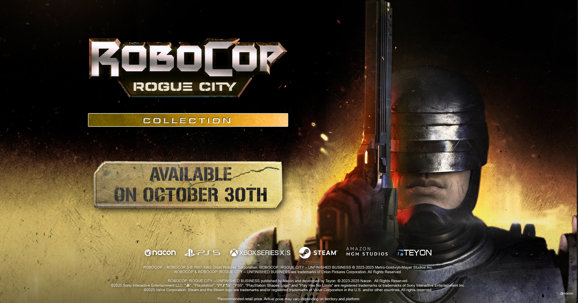 RoboCop: Rogue City Collection Arrives October 30th for PC